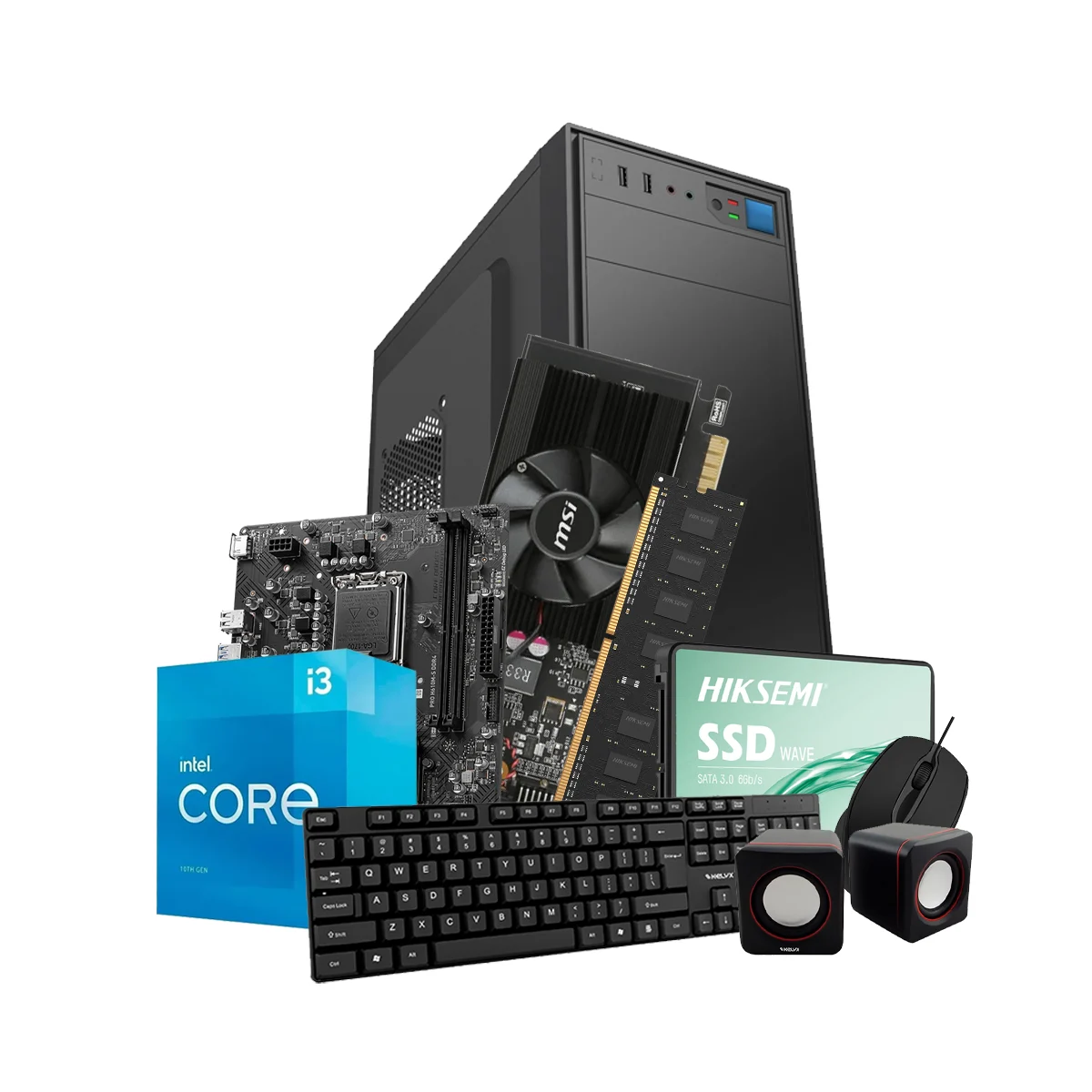 Pc Intel Core i3-14100F 8G SSD 240Gb GT 710